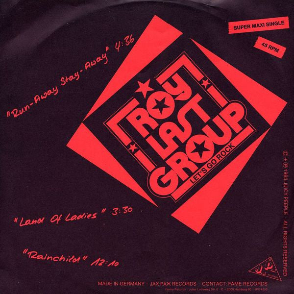 Roy Last Group : Let's Go Rock (12", Maxi)