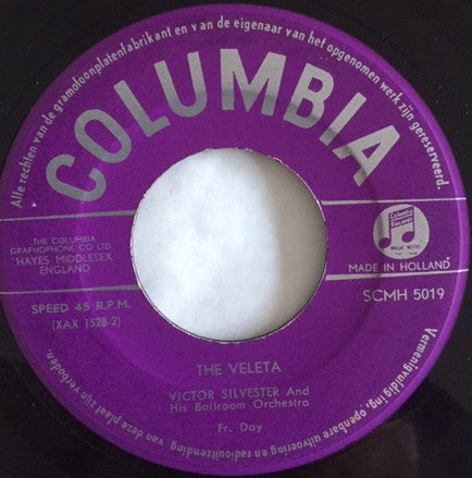 Victor Silvester and His Ballroom Orchestra : The Veleta (7", Single)