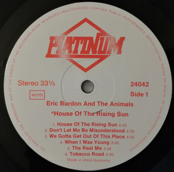 Eric Burdon & The Animals : House Of The Rising Sun (LP, Comp)