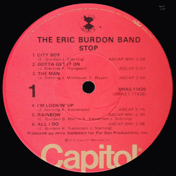 Eric Burdon Band : Stop (LP, Album, Los)