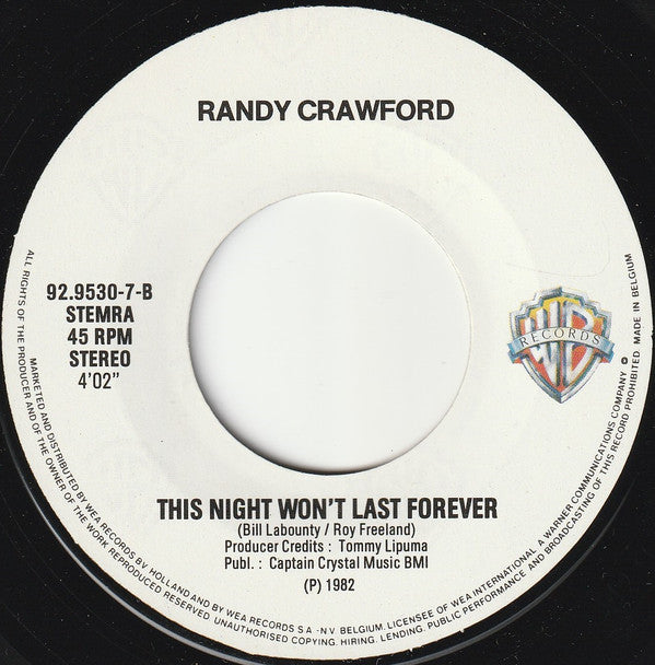 Randy Crawford : Nightline (7", Single)