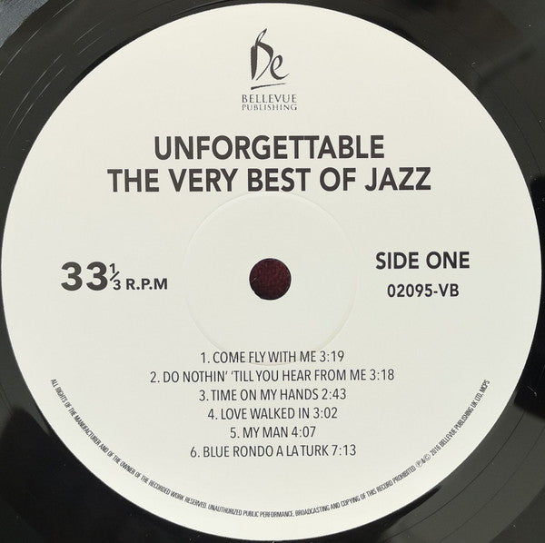 Various : Unforgettable: The Very Best Of Jazz (LP, Comp)