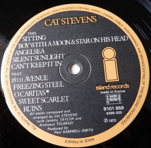 Cat Stevens : Catch Bull At Four (LP, Album, RE, Gat)