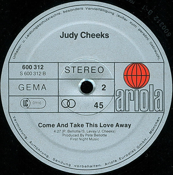 Judy Cheeks : Mercy (12")