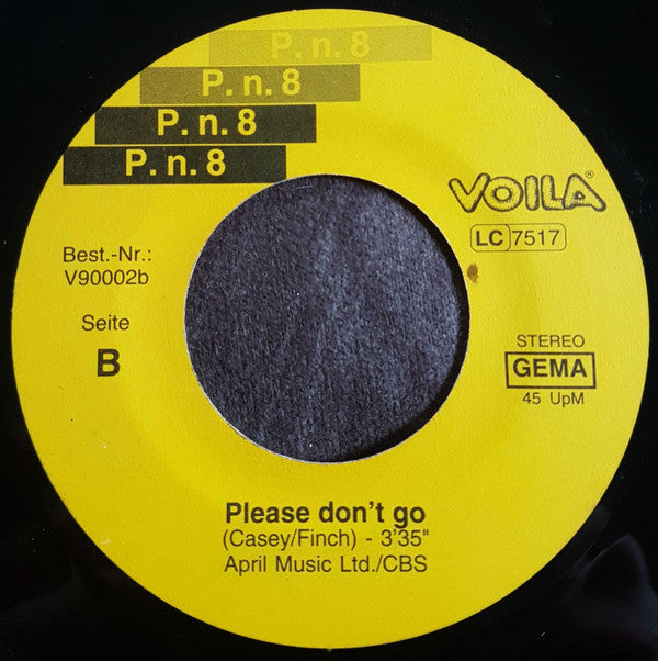 P.n.8 : Baby, When I Think About Myself / Please Don't Go (7", Single)