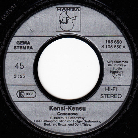 Kensi-Kensu : Casanova (7", Single)