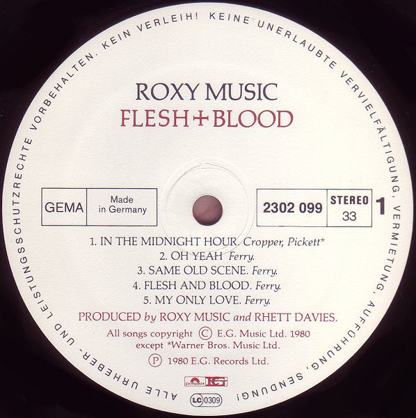 Roxy Music : Flesh + Blood (LP, Album)