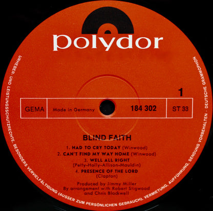 Blind Faith (2) : Blind Faith (LP, Album)