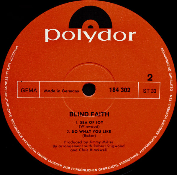 Blind Faith (2) : Blind Faith (LP, Album)