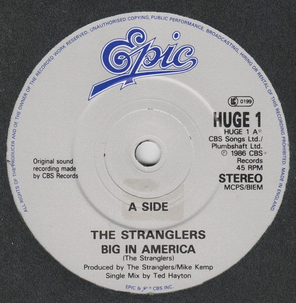 The Stranglers : Big In America (7", Single)