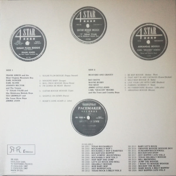 Various : Be Bop Boogie (LP, Comp, RE, Yel)