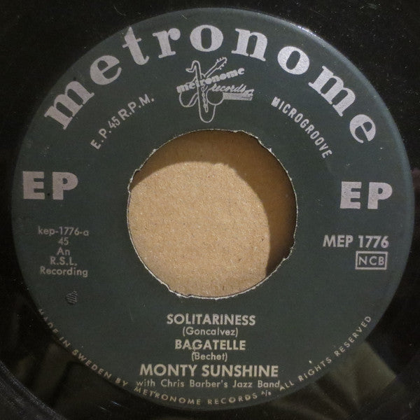 Monty Sunshine With Chris Barber's Jazz Band : Monty (7", EP, Mono)