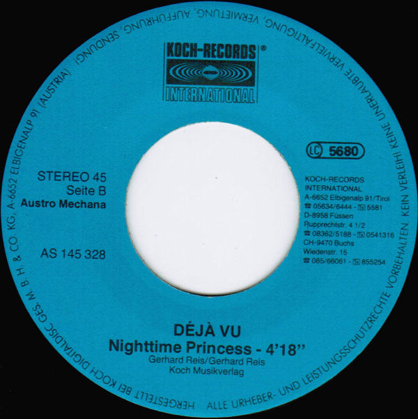 Déjà Vu (5) : Nighttime Princess (7", Single)