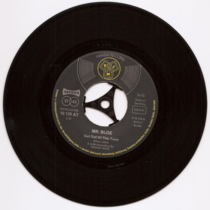 Mr. Bloe : 71-75 New Oxford Street / Get Out Of This Town (7", Single)