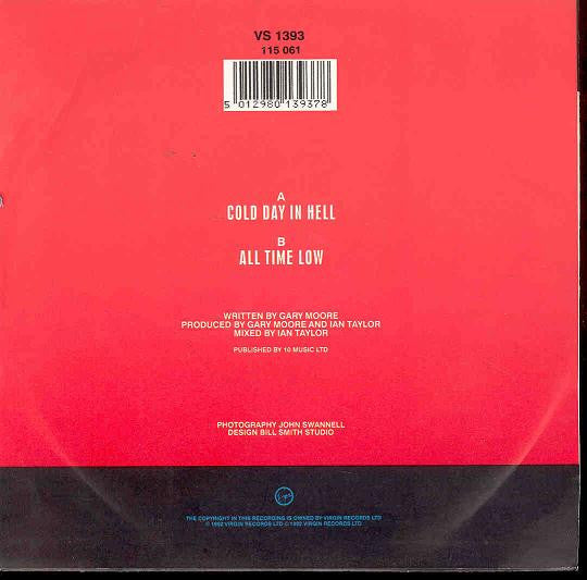 Gary Moore : Cold Day In Hell (7", Single)