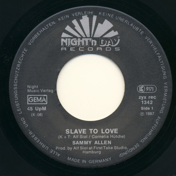 Sammy Allen : Slave To Love (7", Single)