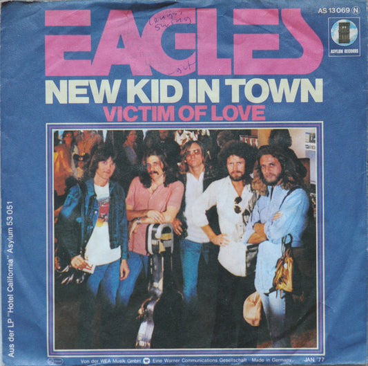 Eagles : New Kid In Town (7", Single)