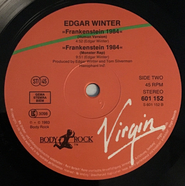 Edgar Winter : Frankenstein 1984 (12", EP)