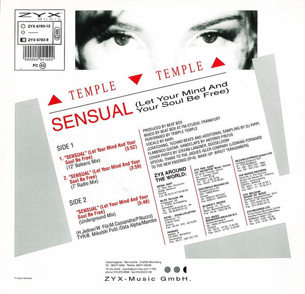 Temple Temple : Sensual (12", Maxi)