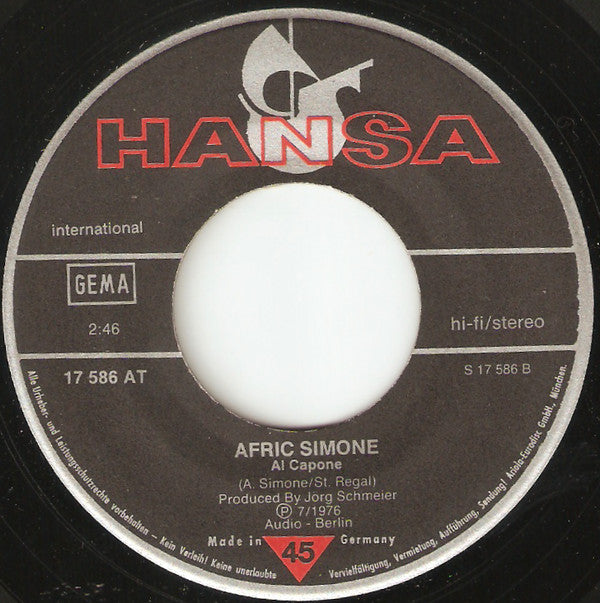 Afric Simone : Aloha Wamayeh (7", Single)