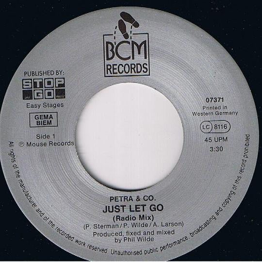 Petra & Co : Just Let Go (7", Single)