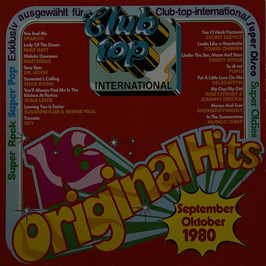 Various : 16 Original Hits September / Oktober 1980 (LP, Comp)