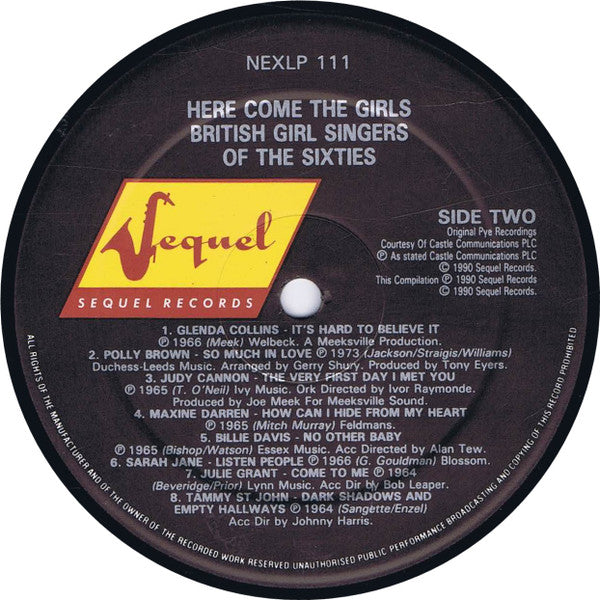 Various : Here Come The Girls (LP, Comp)