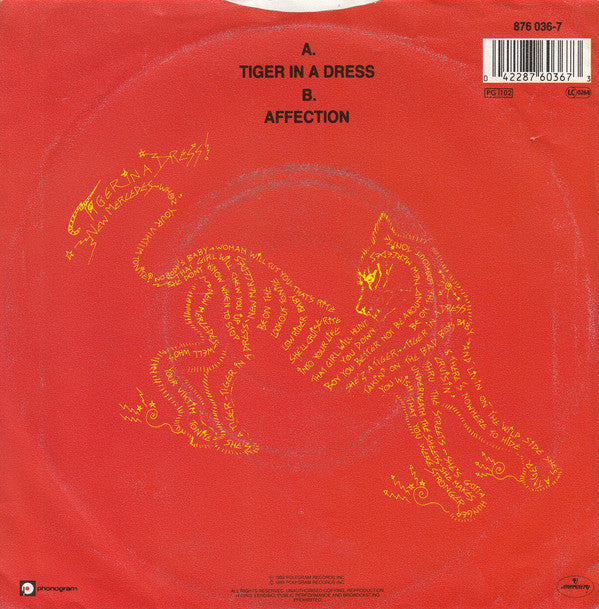 Dan Reed Network : Tiger In A Dress (7")