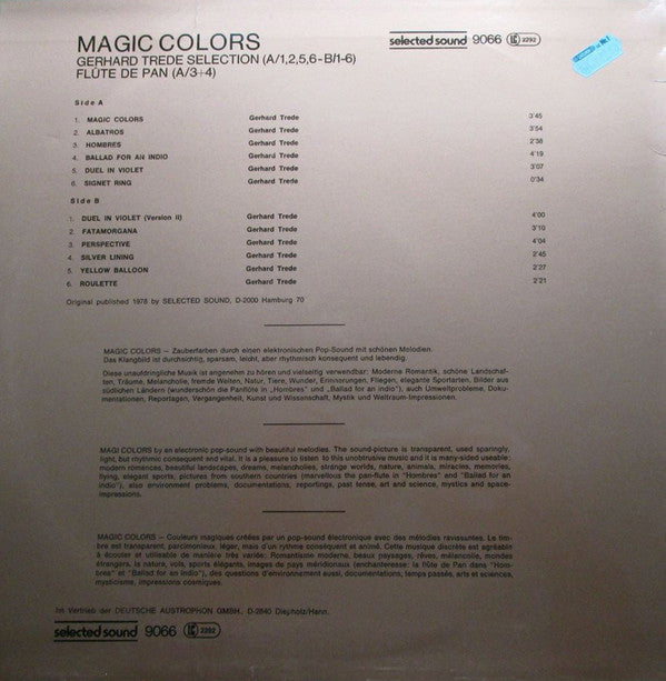 Gerhard Trede Selection & Flûte De Pan* : Magic Colors (LP)