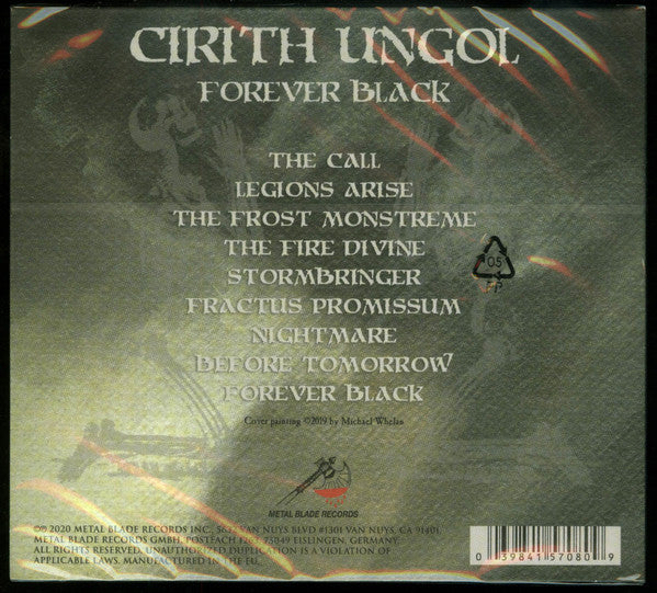 Cirith Ungol : Forever Black (CD, Album, Dig)