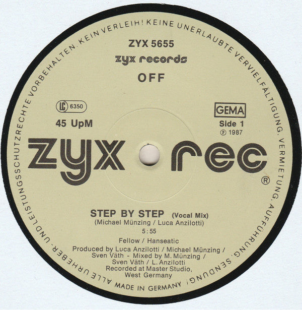 Off : Step By Step (12", Maxi)