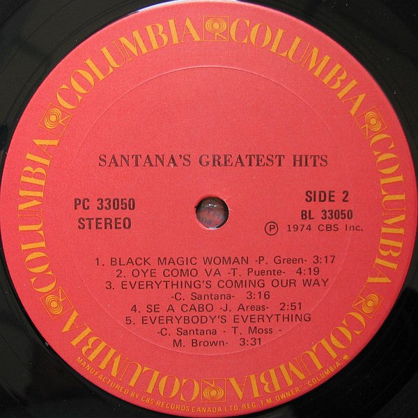 Santana : Santana's Greatest Hits (LP, Comp)