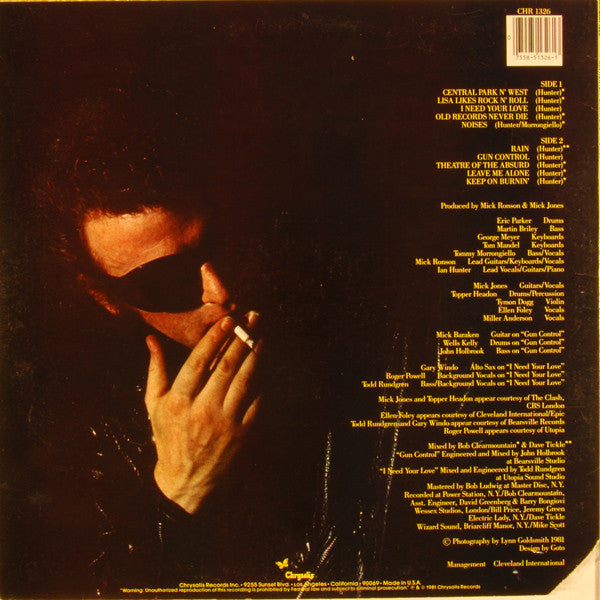 Ian Hunter : Short Back N' Sides (LP, Album, San)