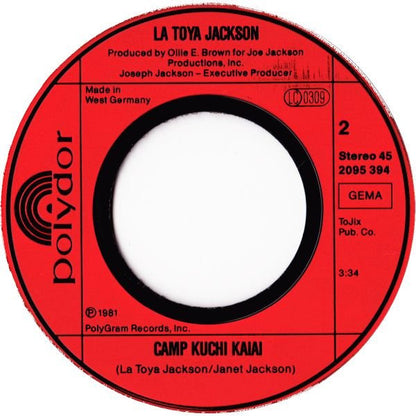 LaToya Jackson* : Stay The Night / Camp Kuchi Kaiai (7", Single)