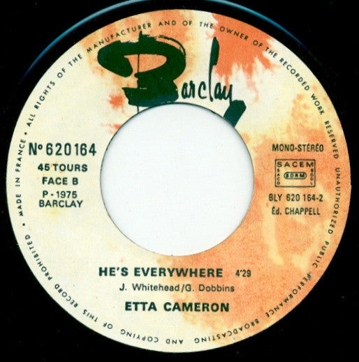 Etta Cameron : I'm A Woman / He's Everywhere (7")