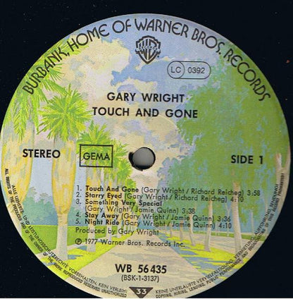 Gary Wright : Touch And Gone (LP, Album)