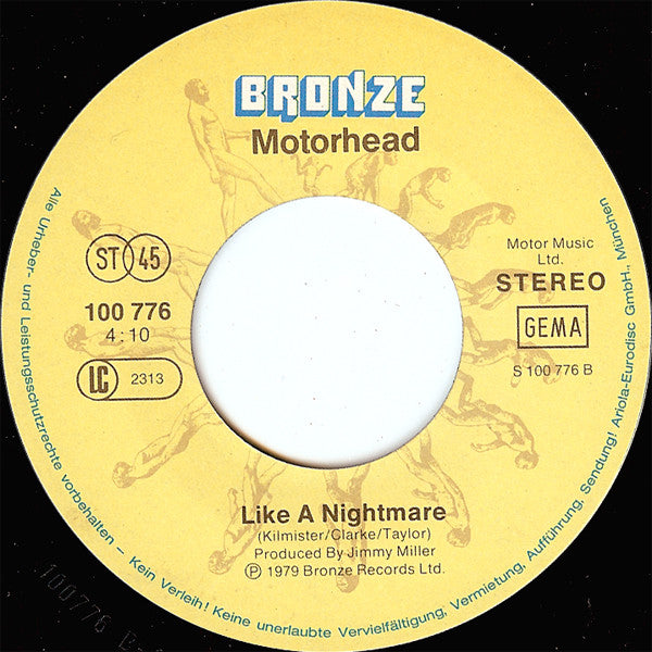 Motörhead : No Class (7", Single)