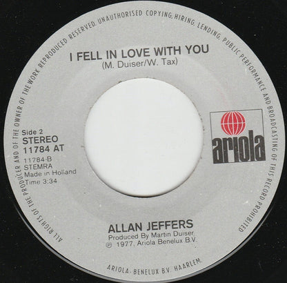 Allan Jeffers : Stop Still (7", Single)