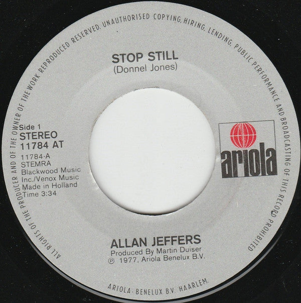 Allan Jeffers : Stop Still (7", Single)