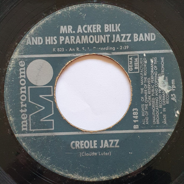 Acker Bilk And His Paramount Jazz Band : Stars And Stripes / Creole Jazz (7", Single)