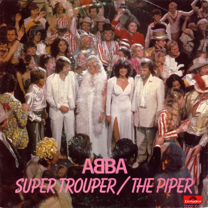 ABBA : Super Trouper / The Piper (7", Single, Pap)