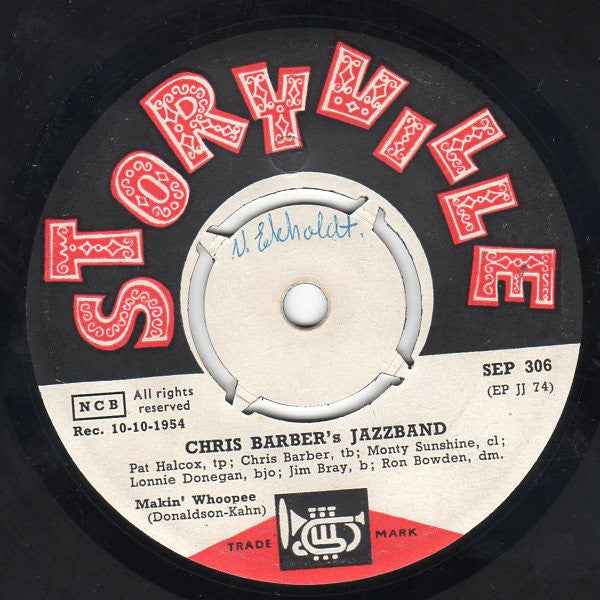 Chris Barber's Jazz Band : Makin' Whoopee / Over In The New Burying Ground / Hush-A-Bye (7", EP)