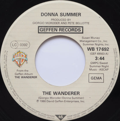 Donna Summer : The Wanderer (7", Single)