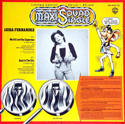 Luisa Fernandez : We All Love You Superman (12", Maxi, Ltd)