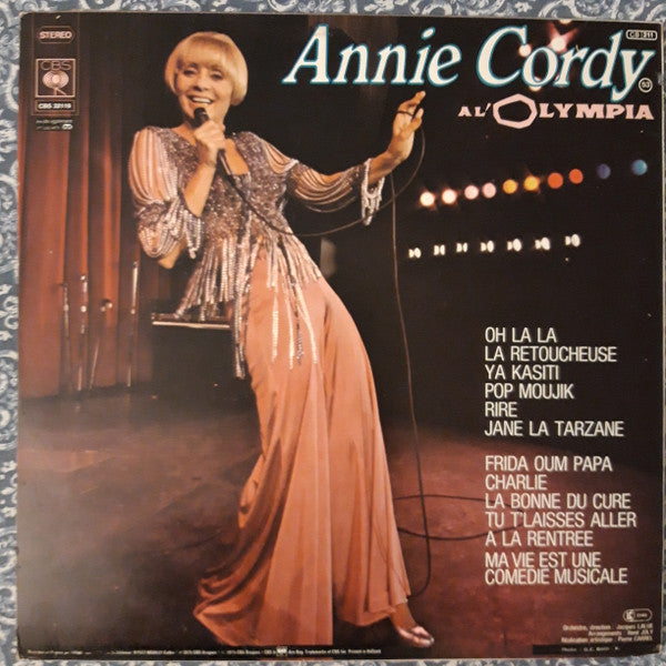 Annie Cordy : A L'Olympia (LP, Album, RE)