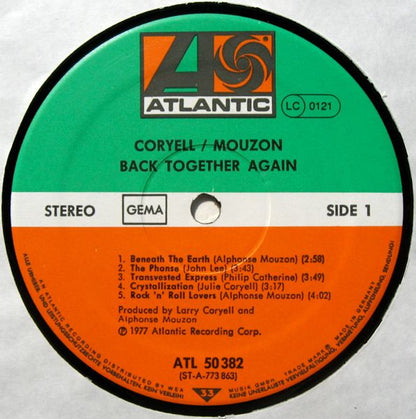 Coryell* / Mouzon* : Back Together Again (LP, Album)