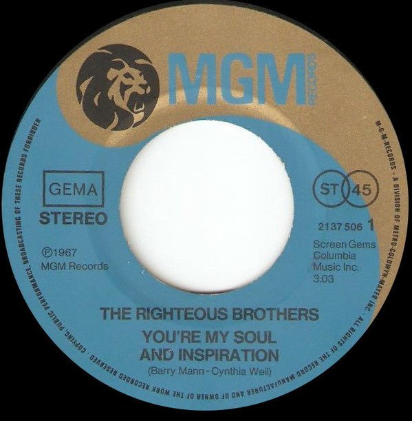 The Righteous Brothers : Die Grossen Vier (2x7", Single, pap)