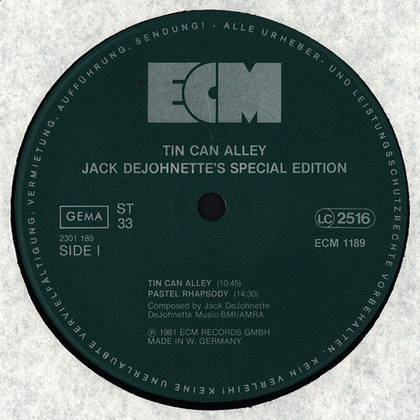 Jack DeJohnette's Special Edition : Tin Can Alley (LP, Album)