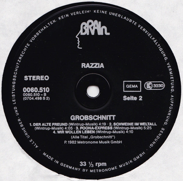 Grobschnitt : Razzia (LP, Album)