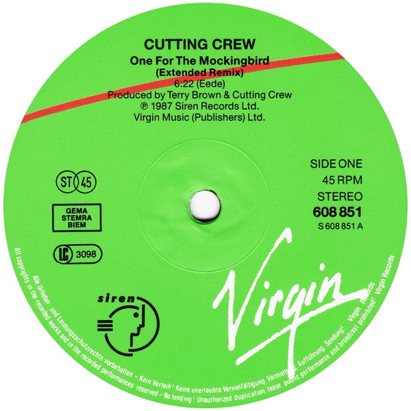 Cutting Crew : One For The Mockingbird (12")